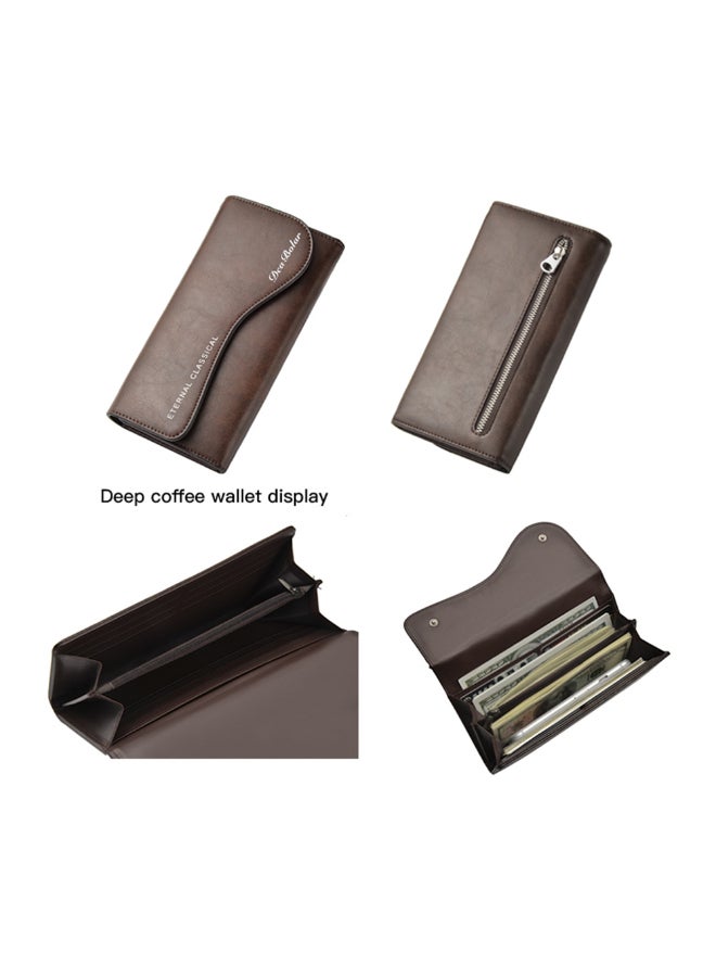 Deabolar Comfortable And Stylish Long Wallet Brown - Image 3